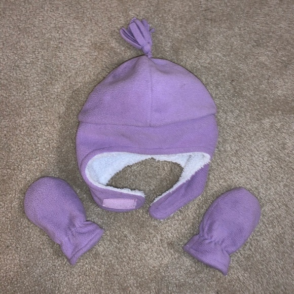 purple baby hat